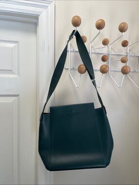 Everlane Elegant  Shoulder Laptop Bag Dark Green